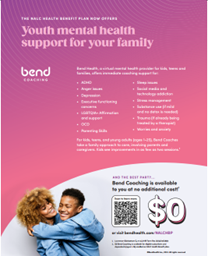 Bend Coaching - Youth mental health support for your family - flyer